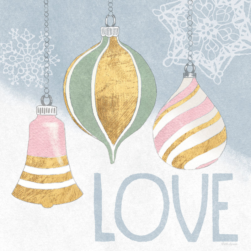 Pastel Christmas III - Wrapped Canvas Print, 122cm H x 122cm W x 3.8cm D