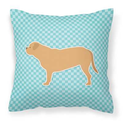 Coussin décoratif intérieur/extérieur carré dogue de bordeaux