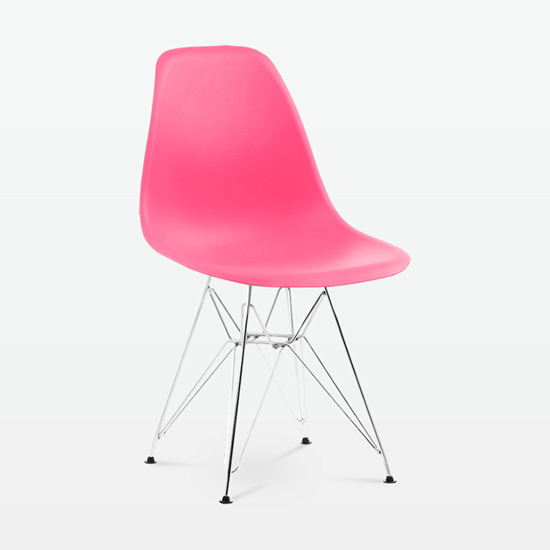 Chaise d'appoint Breanne, Rose, Argent argent, 3