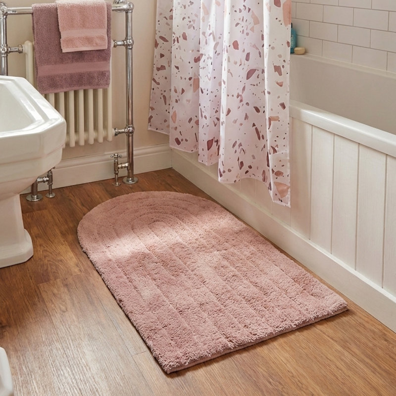 Non-Slip Bath Rug, Pink