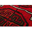 Tapis décoratif en laine rouge noué à la main New Age 3 pi 4 po x 5 pi 1 po de conception unique