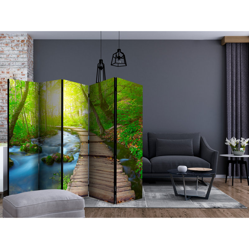 Carlson 172cm H Folding Room Divider, 5