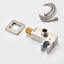 Ensemble de système de douche de plafond avec douchette à main et pomme de douche 10 po-114230347