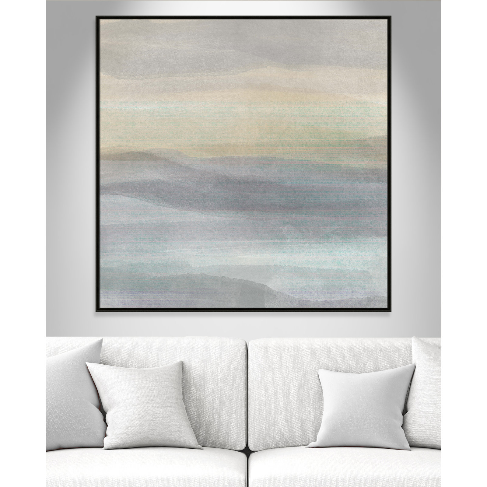 Finnian "Concept of Life" Print, 46.5" W x 46.5" H, Espresso