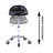 Backed Adjustable Height Ergonomic Lab Stool with Wheels-1535761492