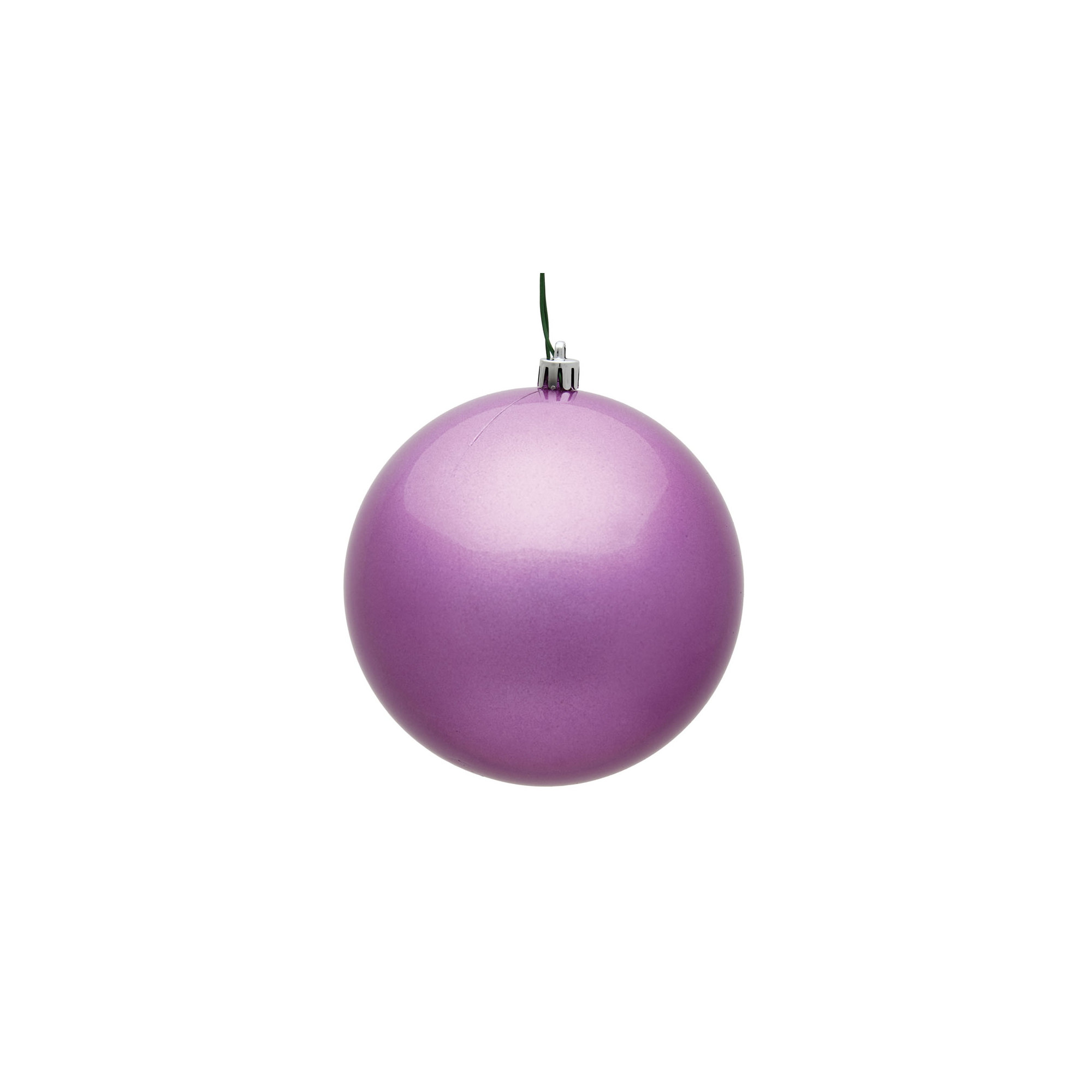 Christmas Ball Ornament, Orchid, 4.75" H x 4.75" W x 4.75" D