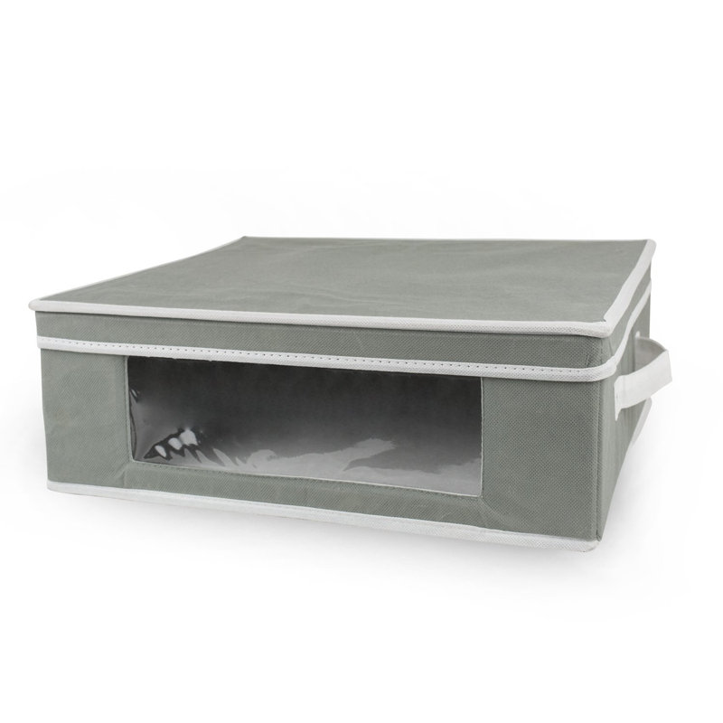 Cube en tissu Salinas, H 5,5 po x l 15,5 po x P 13,5 po