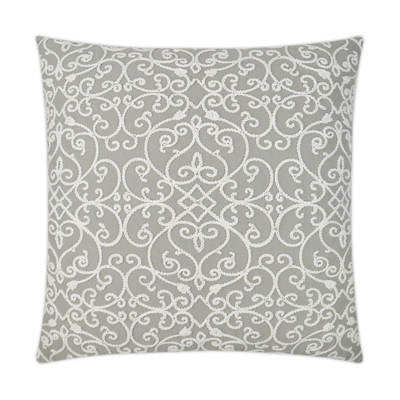 Serafim Pillow Cover & Insert, Stone, Square 22"