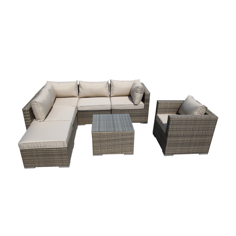 The Wiltshire 5 Seater Set With Single Seater, Mix Brown