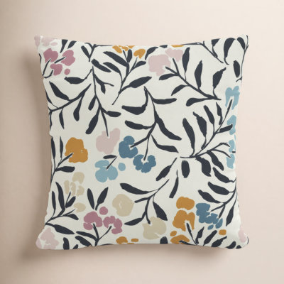 Edwards Floral Indoor/Outdoor Throw Pillow