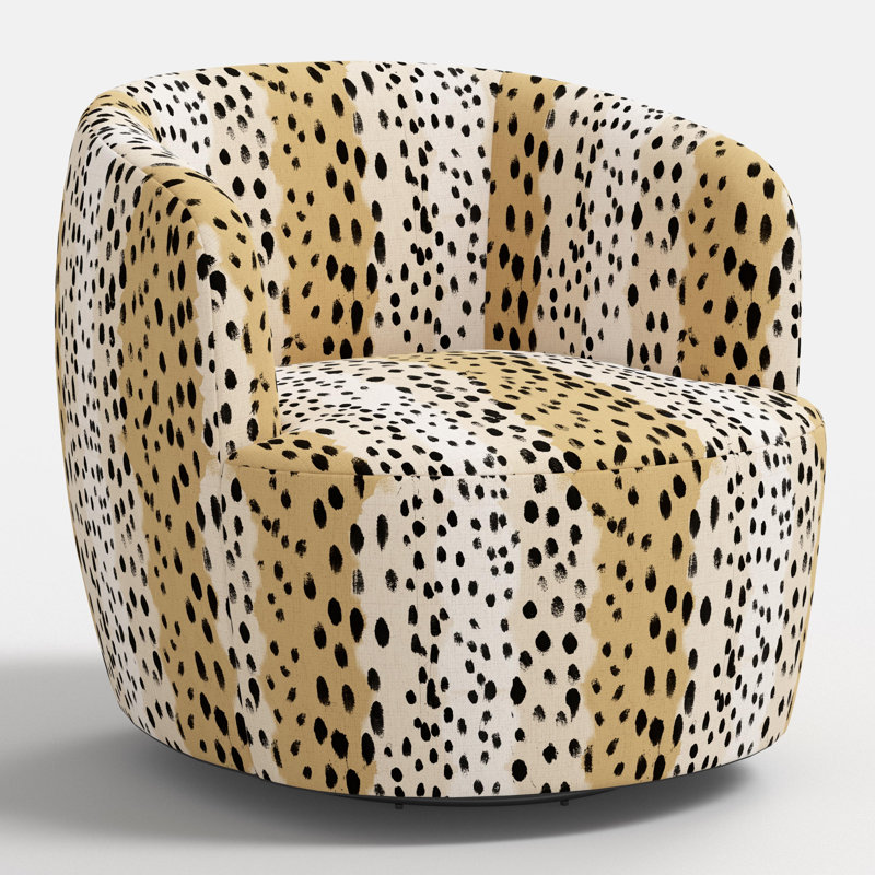 Chaise pivotante, Linen Leopard Caramel