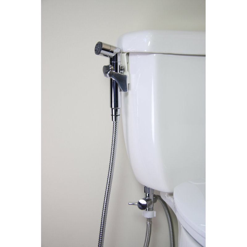 Chrome Handheld Bidet with Dual Spray Options