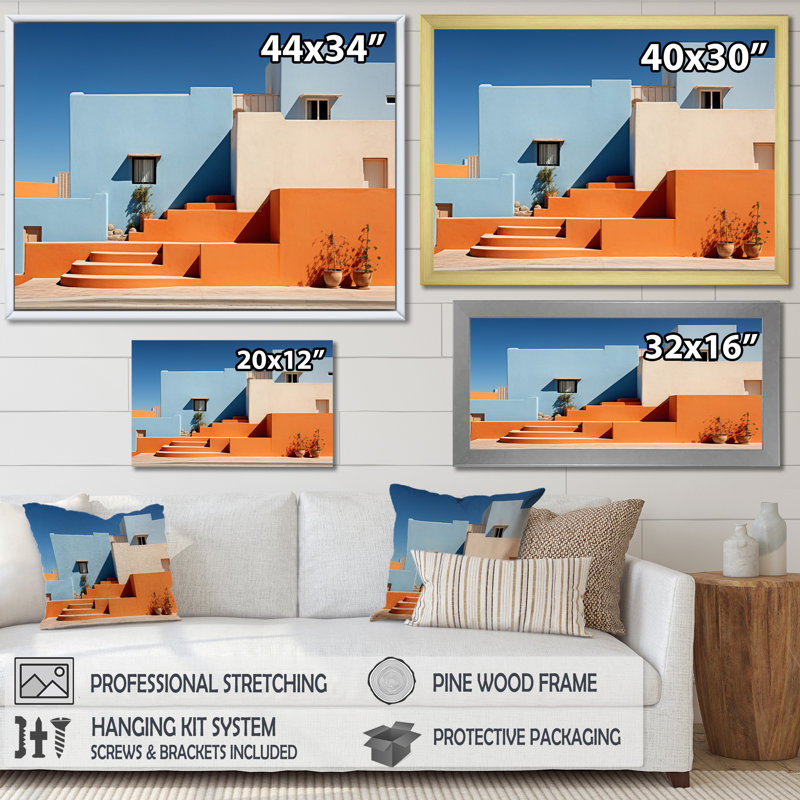 Paysage, architecture et vibrations I - décoration murale City Architecture, Toile tendue, H 24 po x l 32 po x P 1 po