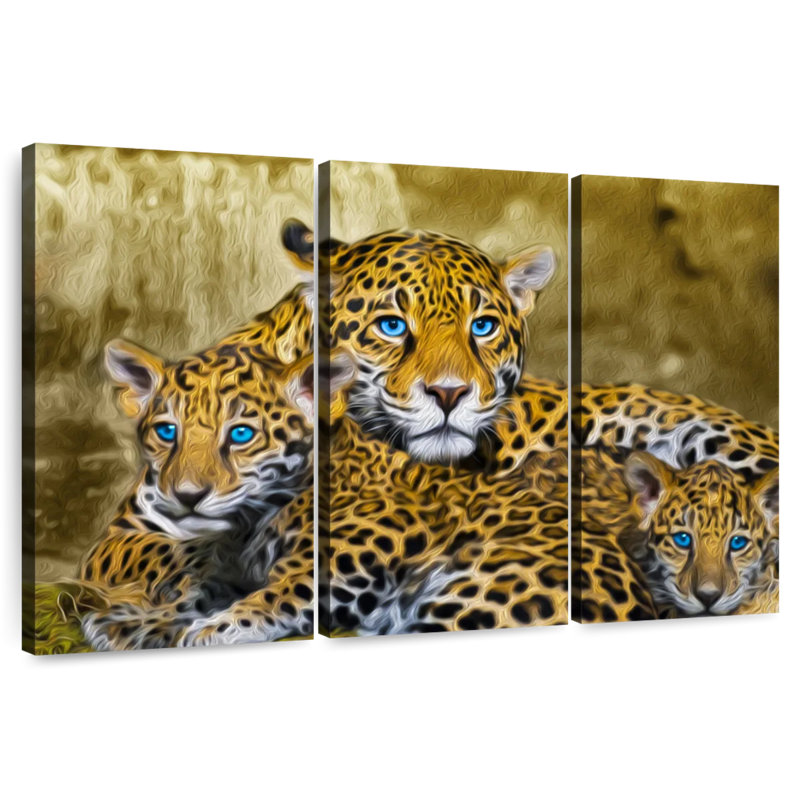 Jaguar Family, 20" H x 33" W