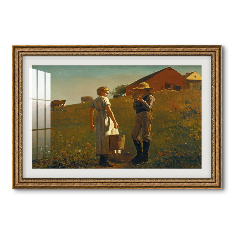 Réunion de tempérance, 1874 - Winslow Homer - Estampe encadrée sur mesure, 28x40 INNER SIZE, Framed Print with Mat
