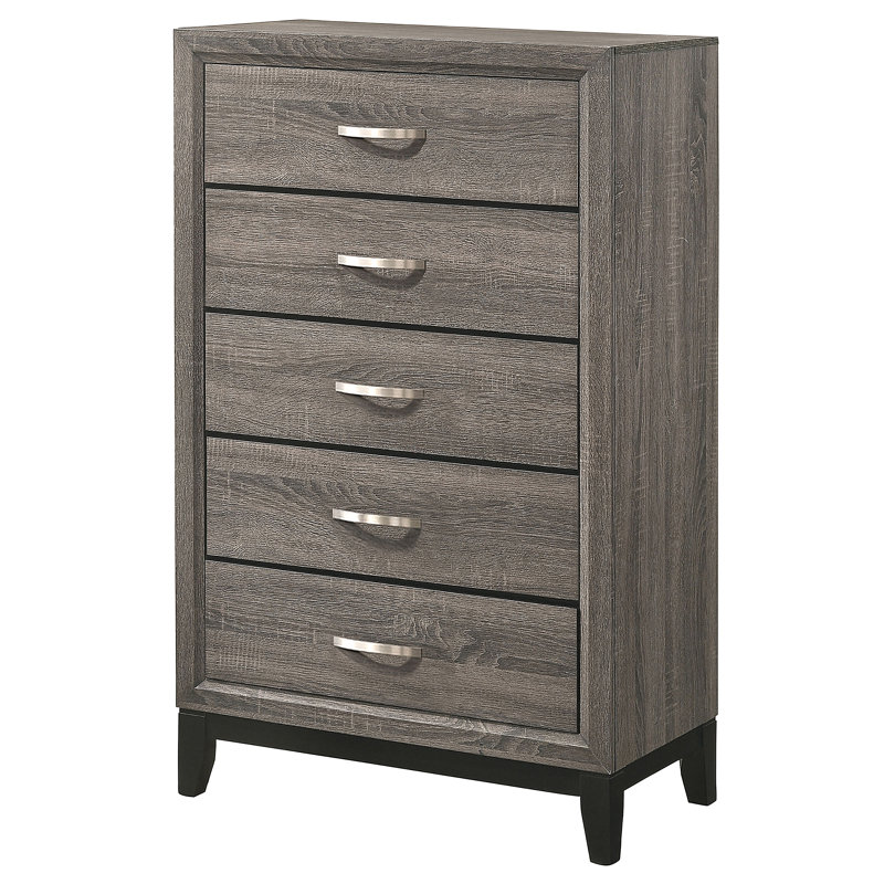 Commode 1 pièce à queue d'aronde, Gris clair