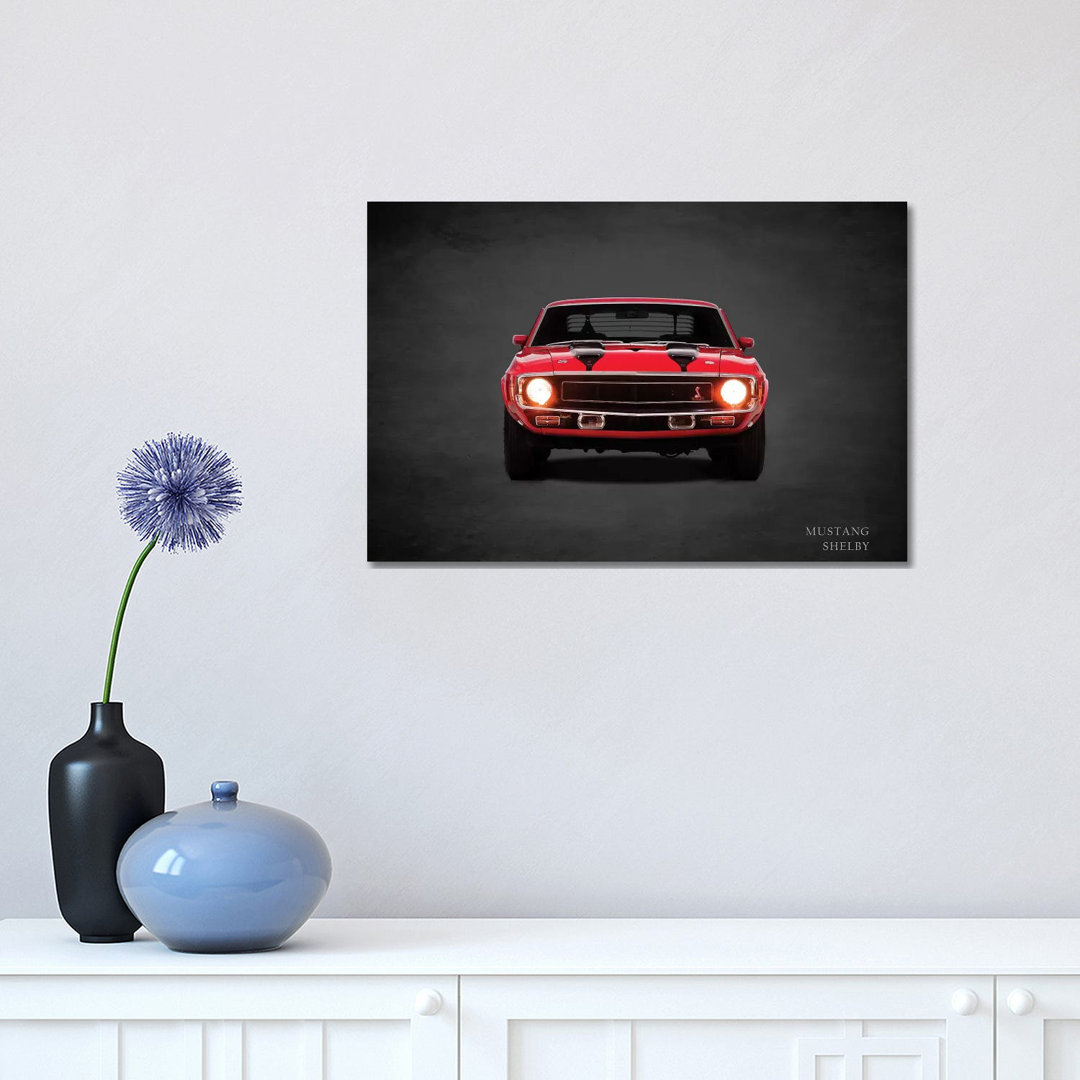 1969 Ford Mustang Shelby by Mark Rogan - Wrapped Canvas Photograph