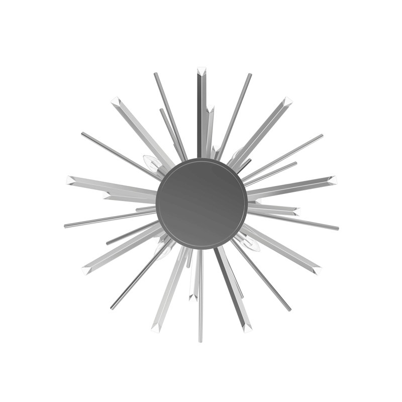 Palisades 4 - Light Flush Mount, Polished Chrome