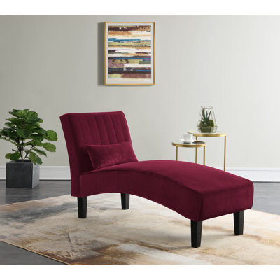 Abbiegail Velvet Chaise Lounge