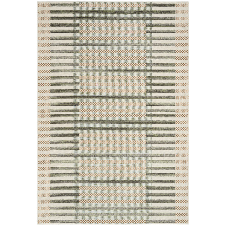 Martay Power Loom Geometric Polyester Area Rug 