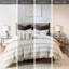 Literie en coton - grand / gris anthracite, 100% coton, style, Bartacks cachés, 2 taies décoratives, édredon élégant double / grand, design moderne décontracté-120478613-120478616