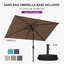 Parasol de table rectangulaire 5 'x 8'-1490289079