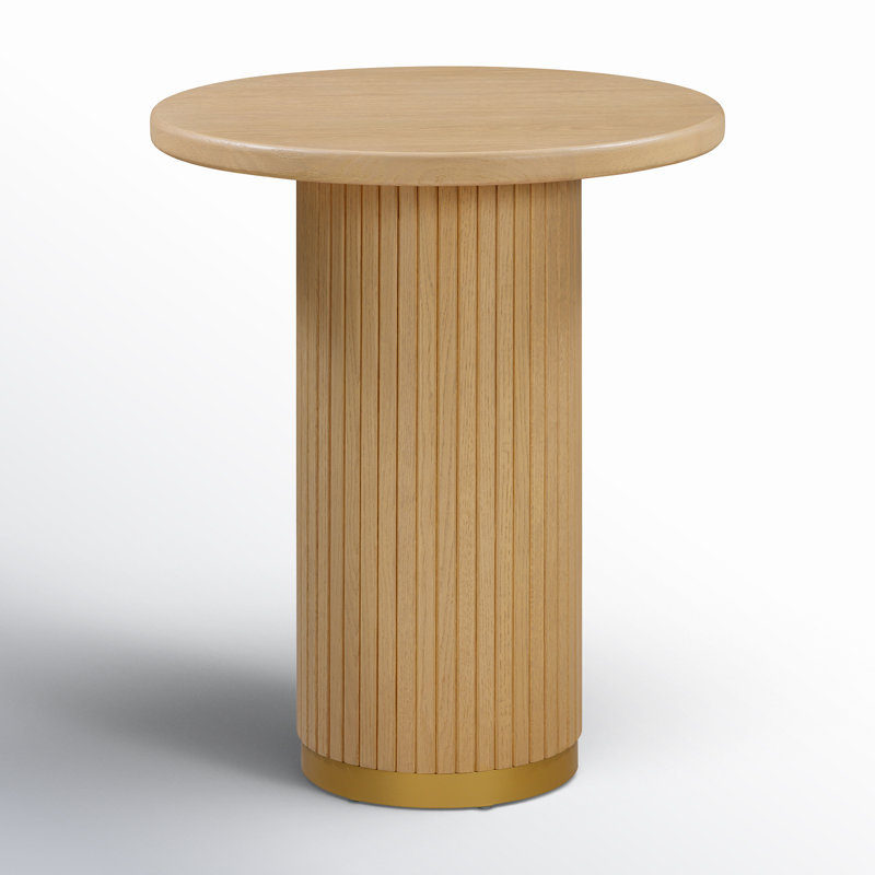 Diani Oak Wood Entry Table, Natural