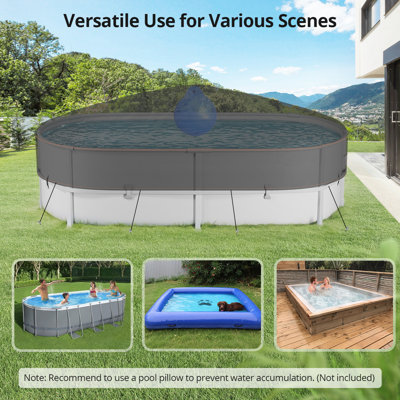 Oval Pool Cover for Above Ground Pools (Cover Only)