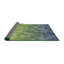 Tapis vert/bleu foncé à motifs-4667291