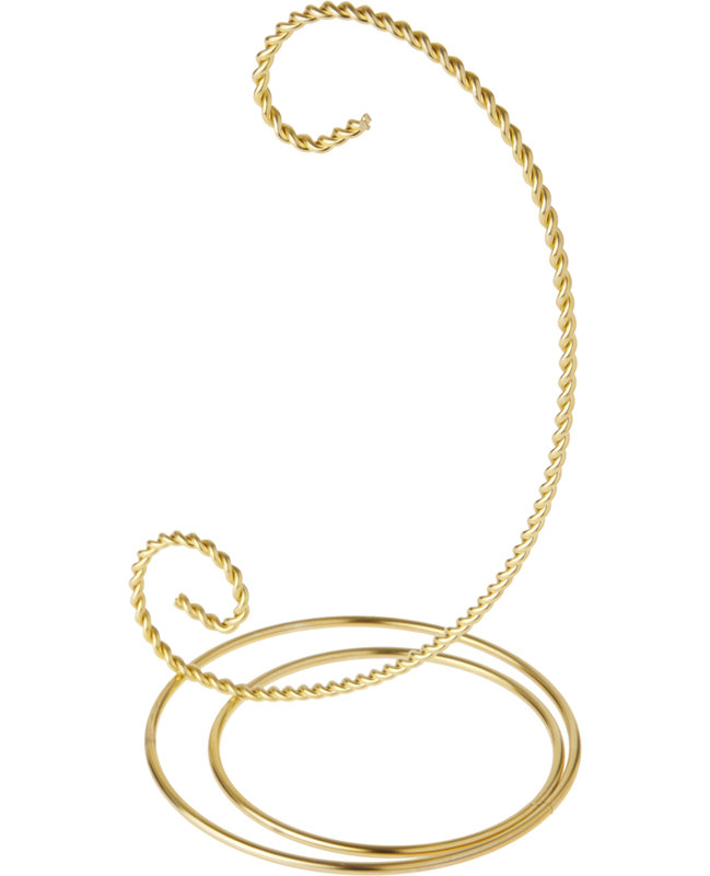 Support à ornements The Holiday Aisle® Scroll, H 7,5 po x l 4,5 po x P 4,5 po