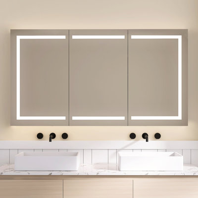 66''X36'' In Medicine Cabinets For Bathroom With LED Mirror