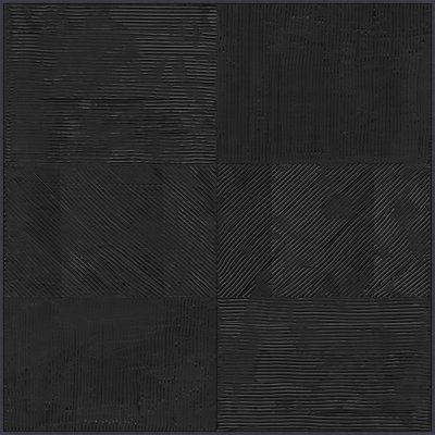 Black Strie Grid Painting by Thom Filicia