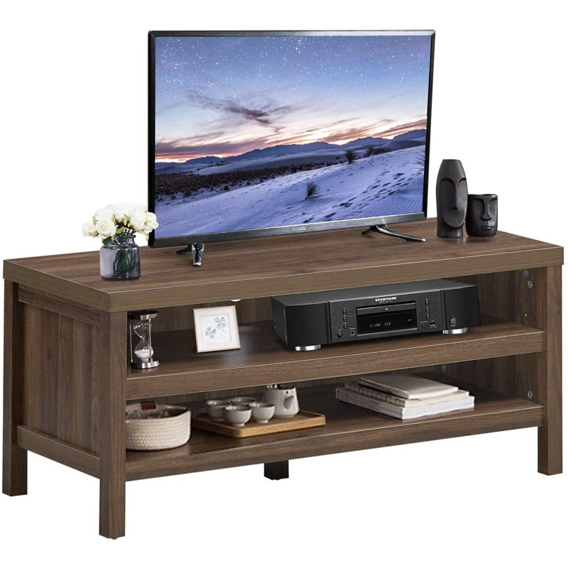 Jayesh Unfinished TV Stand with Fireplace Included