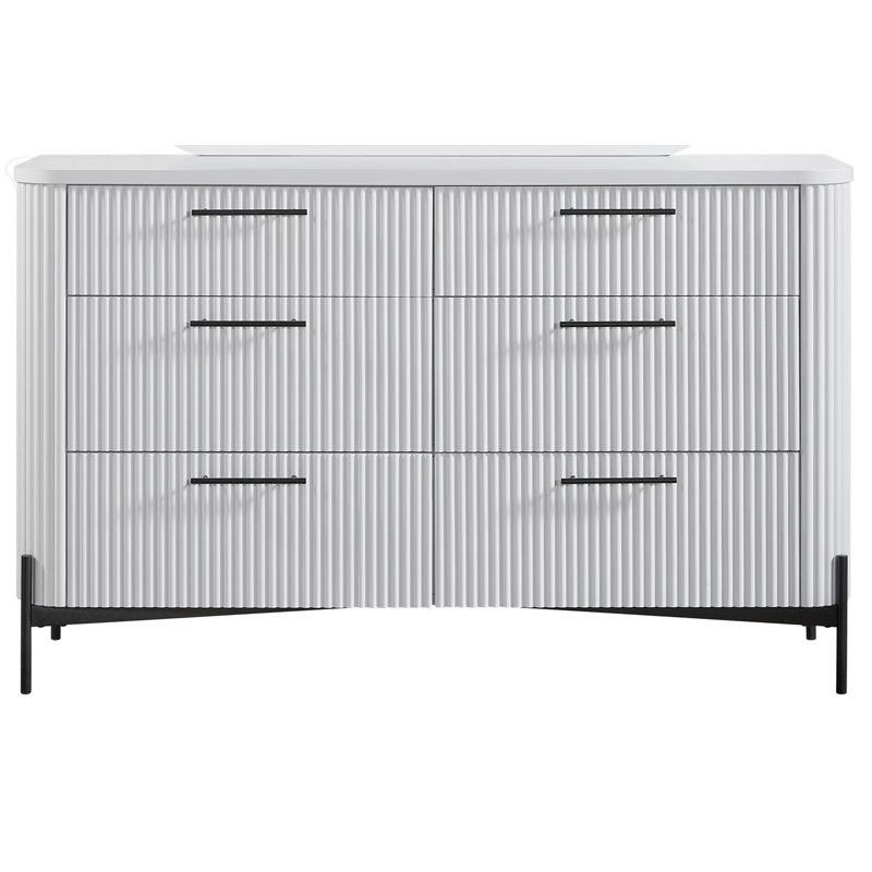 Commode 6 tiroirs - Commode moderne, Commodes, Taupe