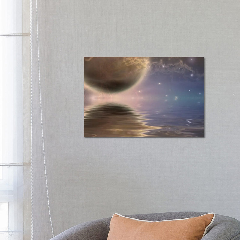 Moonrise Over Water by Bruce Rolff - Wrapped Canvas Print, 66.04 cm H x 45.72 cm W x 3.175 cm D