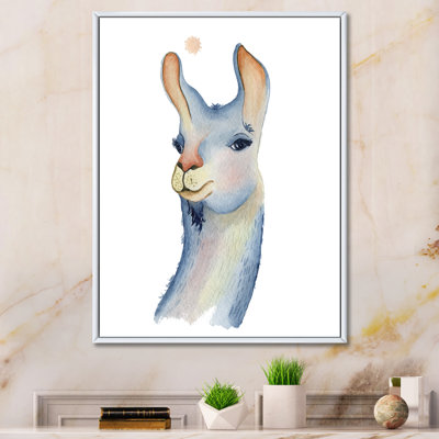 Adorable personnage de lama III - peinture