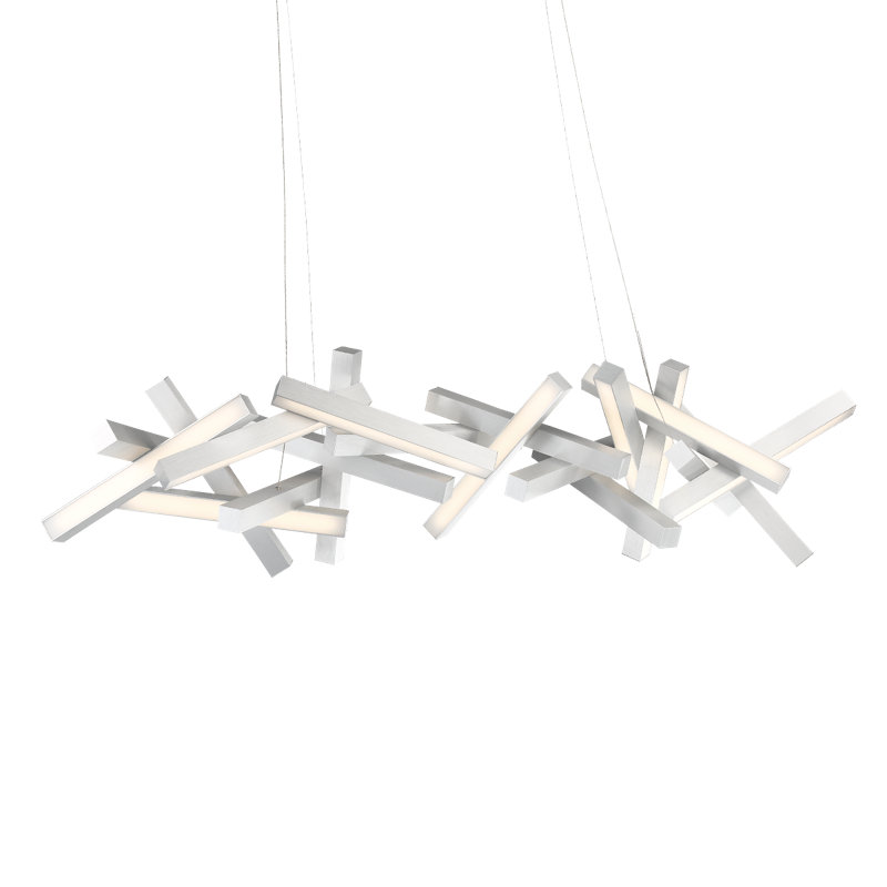 Lustre géométrique unique / remarquable Nimbus, Aluminium brossé