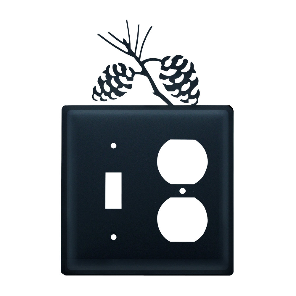 Landscape & Nature 2 - Gang Standard Combination Wall Plate Village Wrought Iron