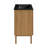 Classe 24" Freestanding Bathroom Vanity in Golden Oak with Black Sink Top