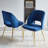 17.71'' H Velvet Upholstered Side Chair-692665374