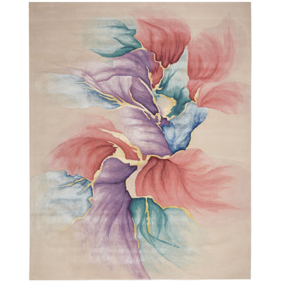 Viscose Abstract Indoor Rug