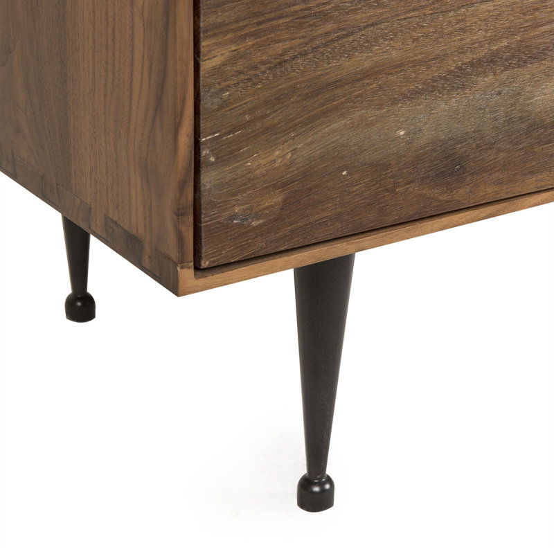 Thomas Bina Solid Wood Accent Cabinet, Brown