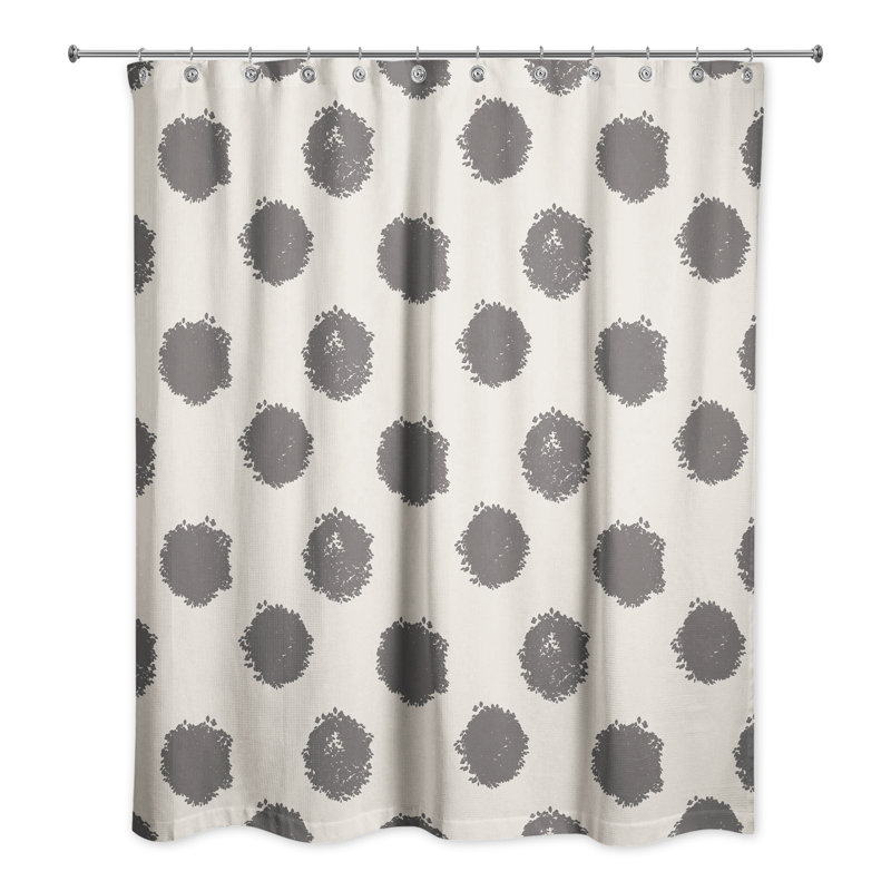 Ensemble de polyester à pois et crochets, Noir / blanc