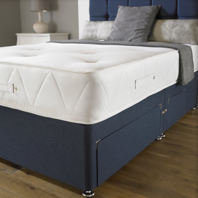 Asia Upholstered Bed with Mattress