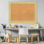 Tableau blanc avec cadre Sophia, tableau blanc en liège, tableau d'organisation, tableau d'affichage-768703369-768703373