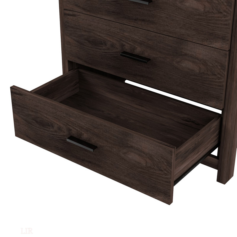 Commode, commode style champêtre rétro, Noyer