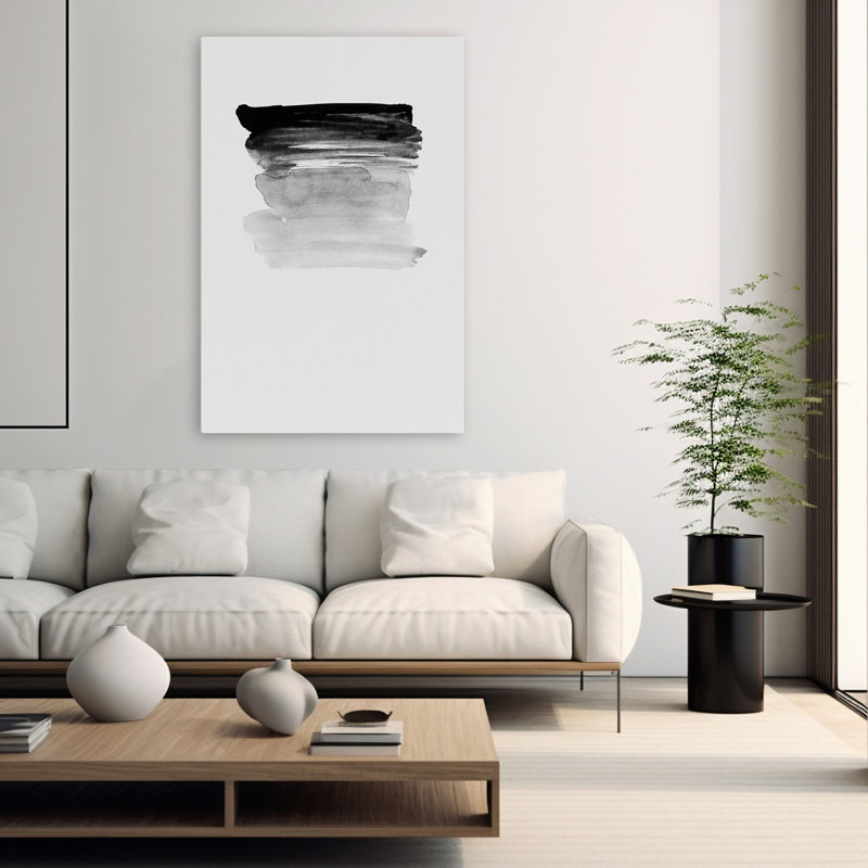 Gris I - Art abstrait, H 60 po x l 40 po