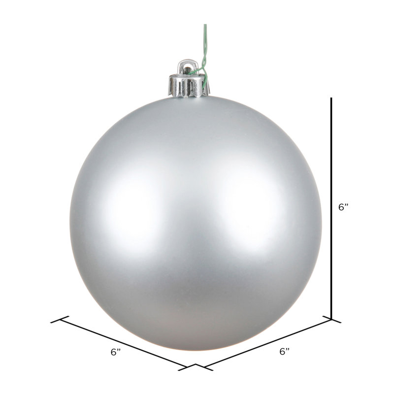 Ornement boule à boule percée uv sequin, Argent mat