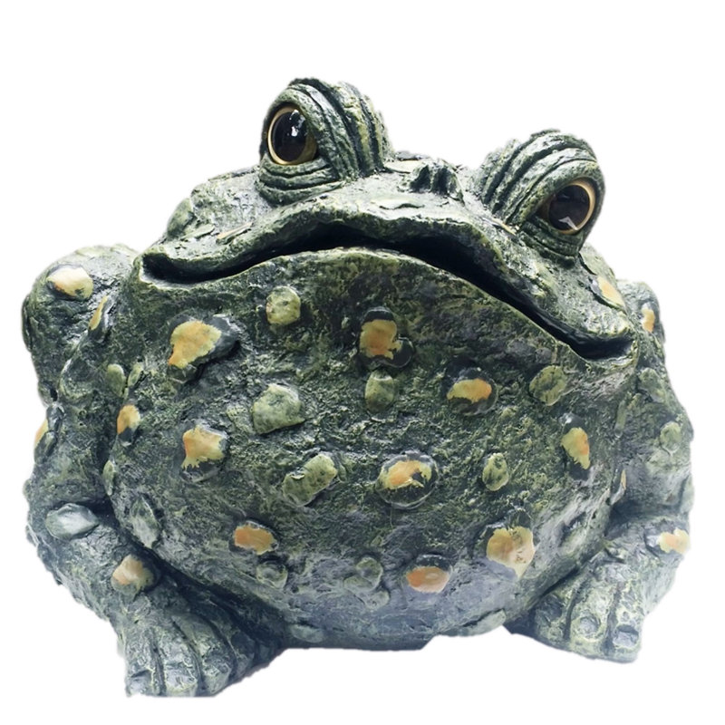 Statue de jardin classique "Earl" Toad Hollow, Vert naturel