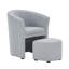 Alleria Fabric Accent Chair with Ottoman-843075847